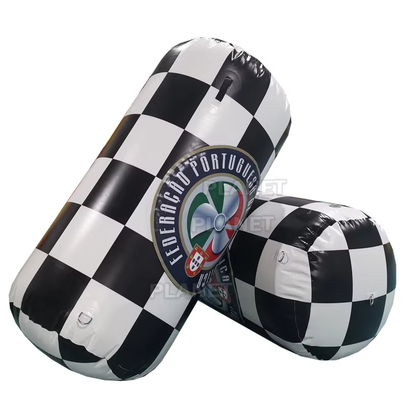 Open Swimming Race PVC Inflatable Cylinder Tube Marker Buoy with Logo