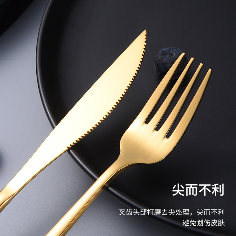 SS304 Korean Style Stainless Steel Spoon Fork Stainless Steel Cutlery