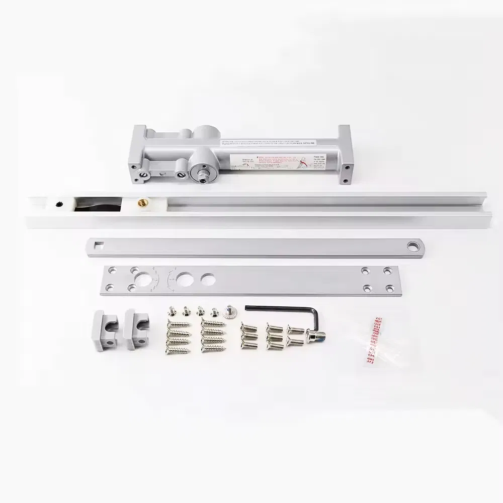 Automatic Hidden Buffer Hydraulic Door Opener Concealed Door Closer with Adjustable Speed for Heavy Duty Wooden Fireproof Door 80-120 Kg