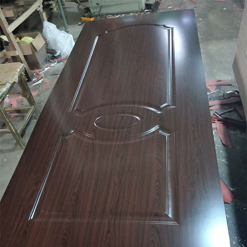 New Patterns Molded Melamine Door Skin with Moulded Door Plank