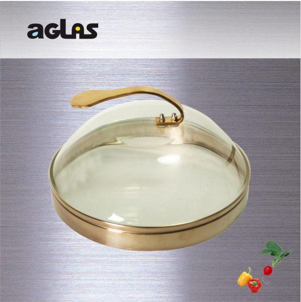 Premium Kitchenware Extra Tall Tempered Glass Lid for Teppanyaki Grill