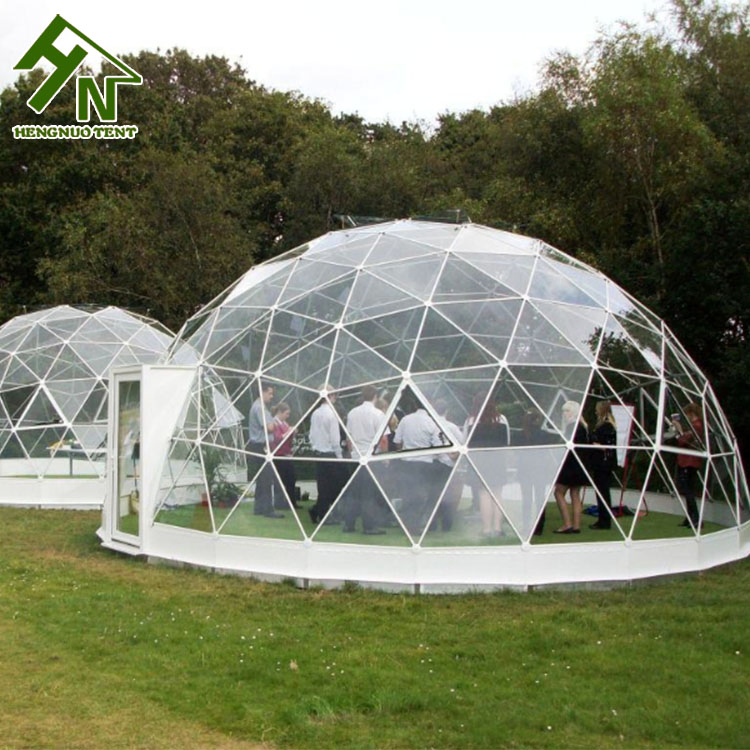 Low Price PVC Fabric Cover Clear Transparent Camping Dome Tent