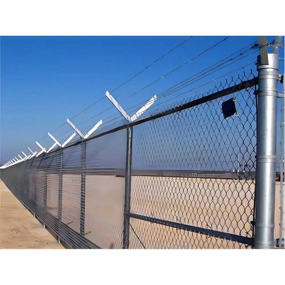 Quality Hooked Wire Netting for Athletic Field Fencing Galvanized/PVC Coating Steel Chain Link Fencing Cyclone Fence Hurricane Fence or Diamond Mesh Fencing