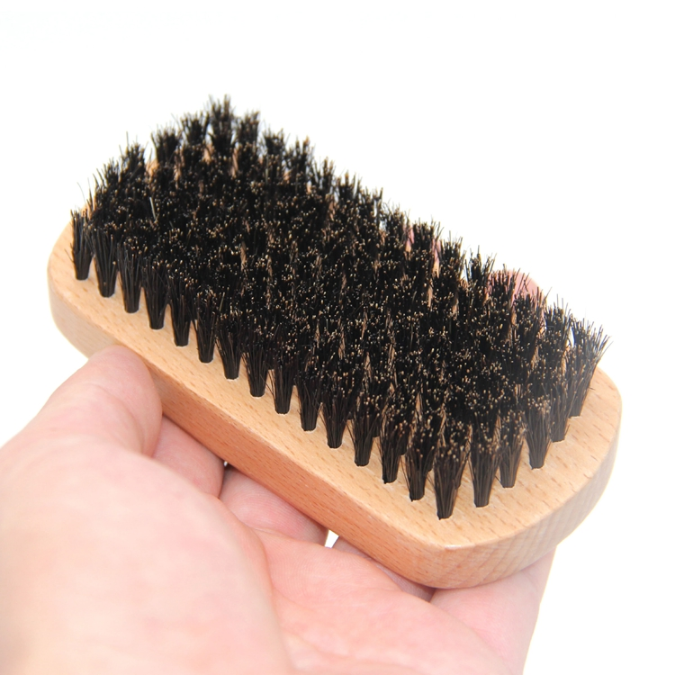 Custom Beard Brush Boar Bristle with Beech Wooden Handle Beard Brush
