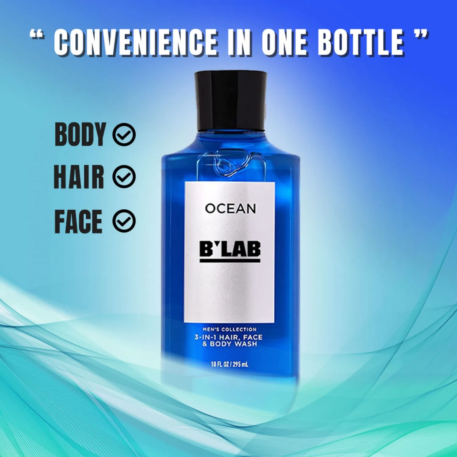 Best Selling Men Hydrating 3 in 1 Hair Body and Face Wash