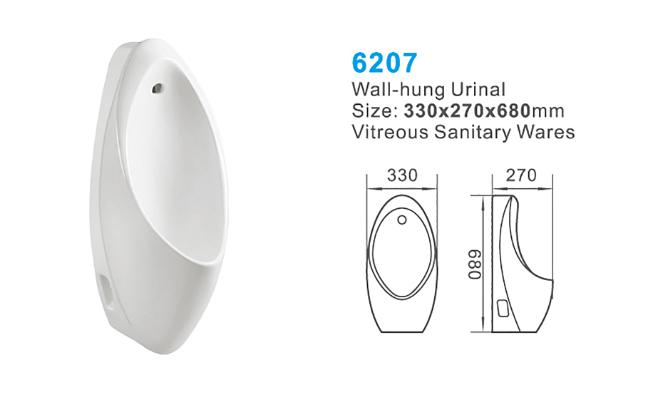 Ceramic Bathroom Accessories Urinal Products Sensor Wall Hung Urinal Toilet Urinal