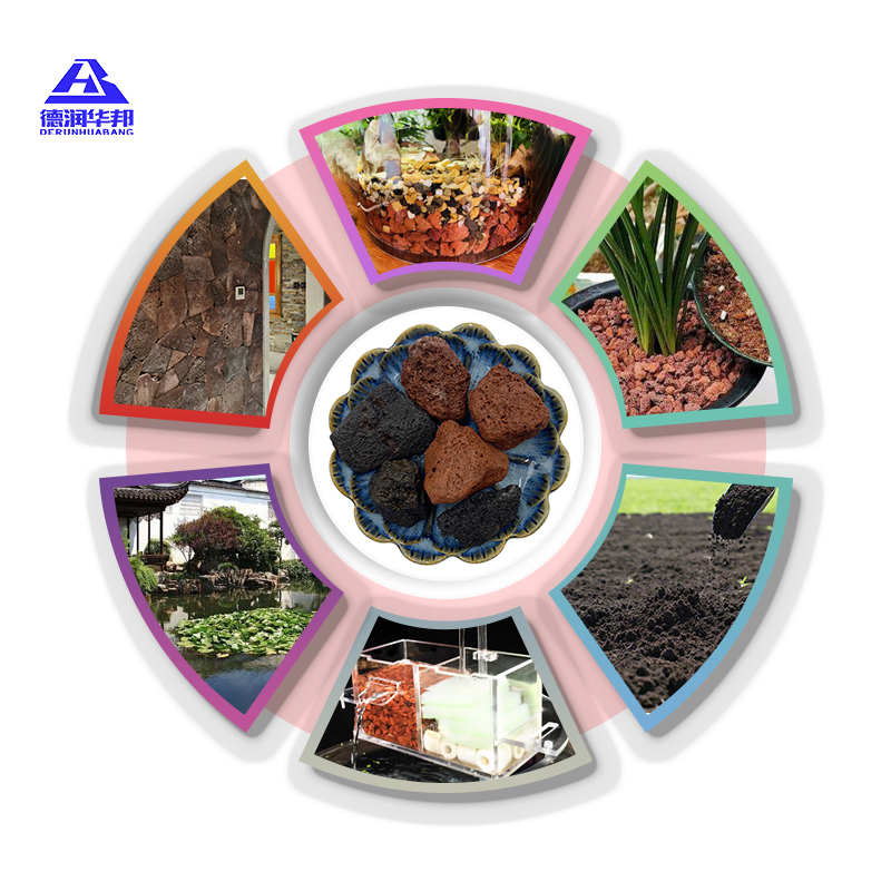 Crushed Volcanic Stone Used in Aquarium Filtration Water Feature Decor Effective Filtration Media