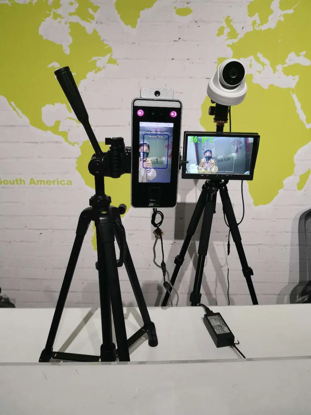 Biometric Facial Recognition Time Attendance System and Temperature Face Access Control Terminal