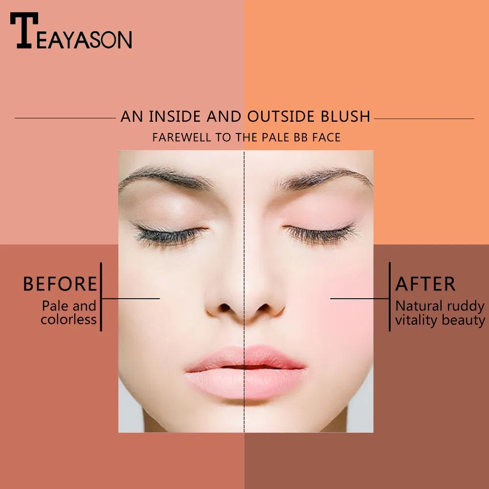 Hot! ! ! Tys 6-Color Matte Blush Trimmimg Palette Naturally Brighten