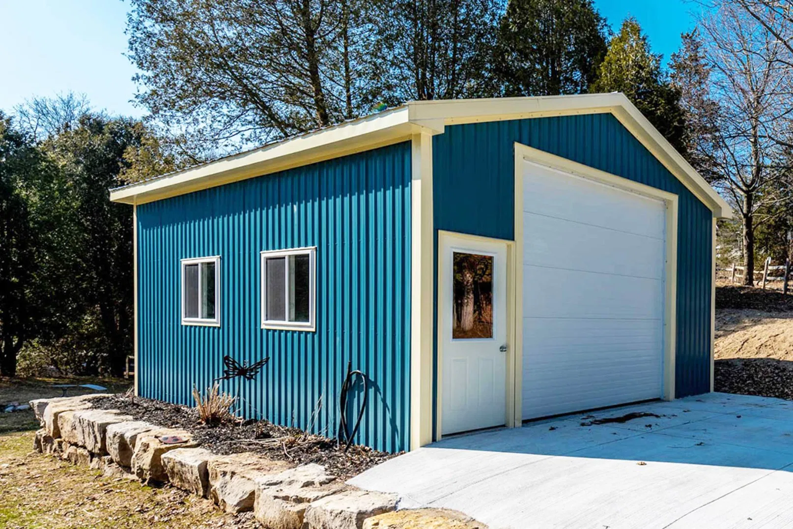 Prefabricated Steel Structure Metal Car Garage Kits Factory Building Warehouse (KXD-SSW143)
