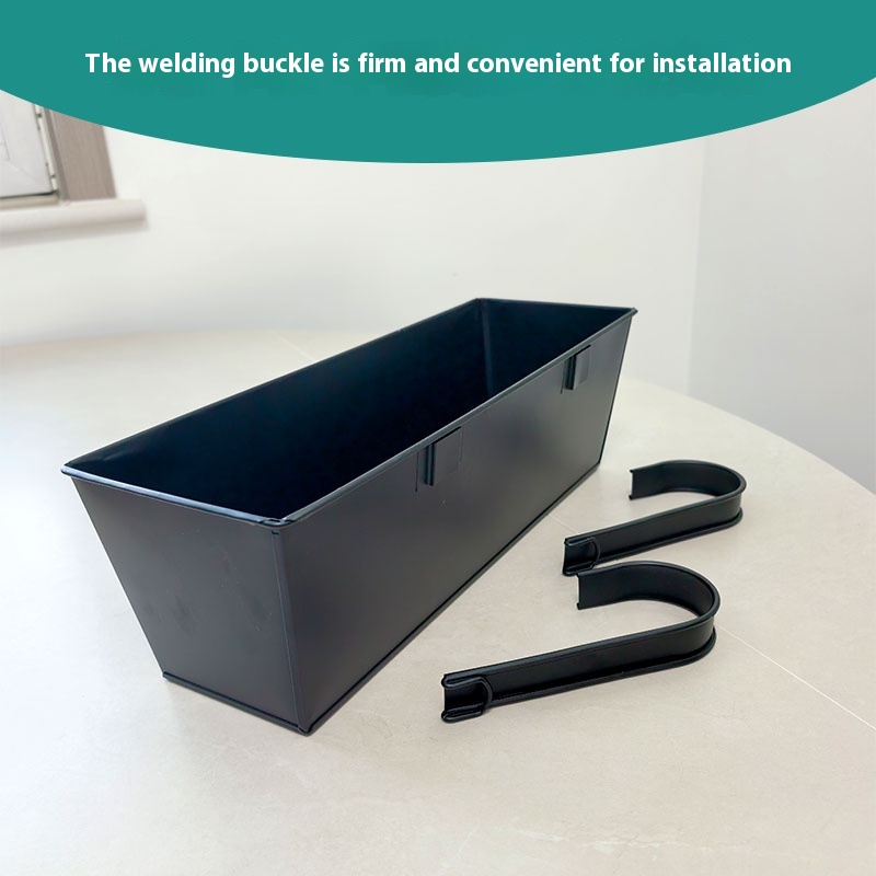 Кашпо подвесное металл кованое прямоугольное