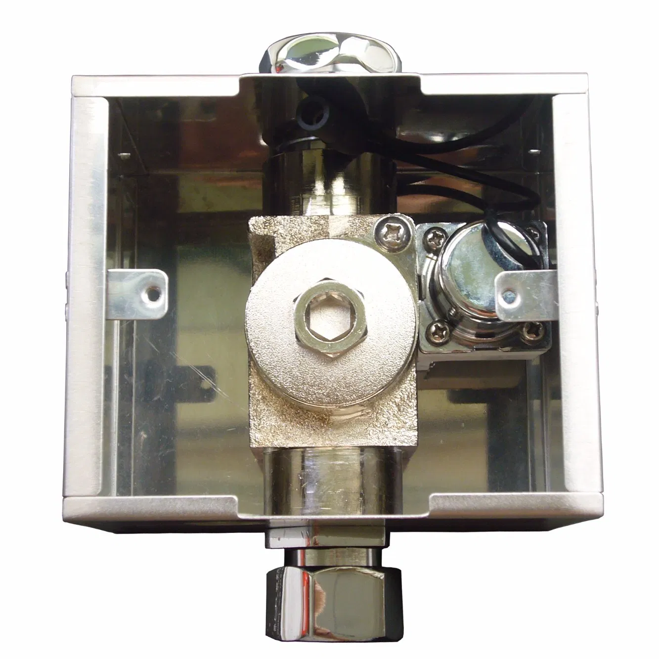 2018 Newly Design Solid Brass Automatic Toilet Flusher with Override Button