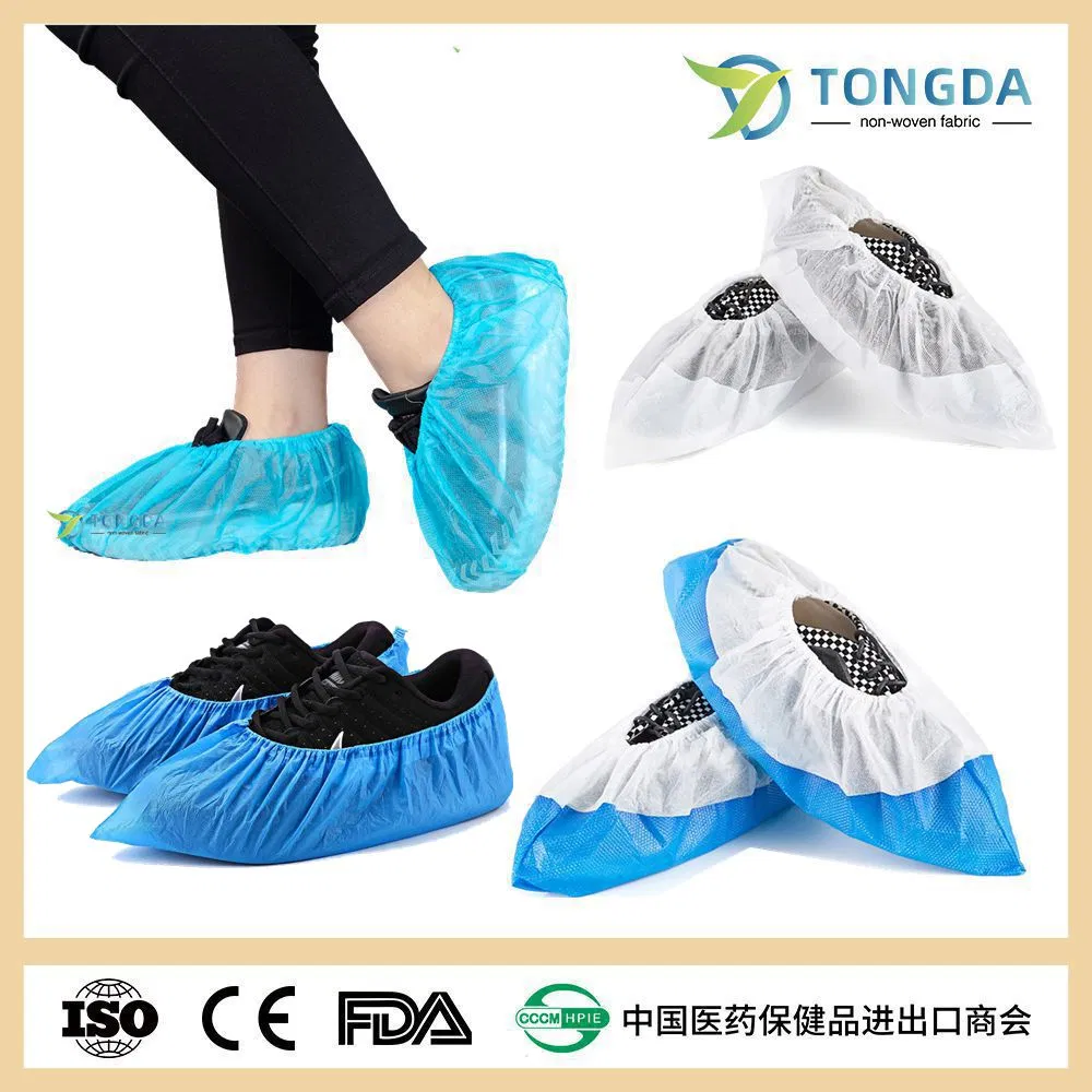 Disposable Anti-Slip PP PE CPE Medical Use Shoe Cover Non-Woven Protector Shoes Cover