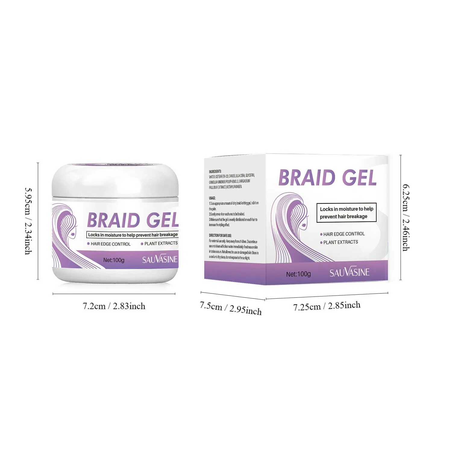 Hot Selling Hair Gel for Braiding Curly Hair Gel Wholesale for African