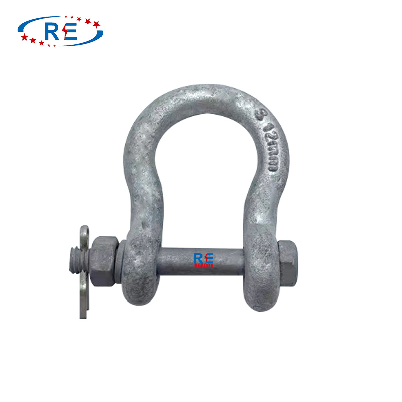 Heavy-Duty E1222 Type Chain Shackle, Hot DIP Galvanized for Power Line Use
