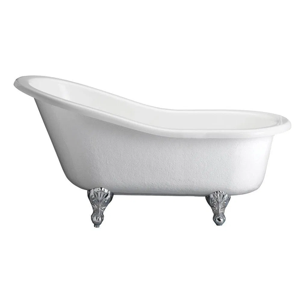 Popular Hot Sale Soaking Pure White Acrylic Bathtub for Adults