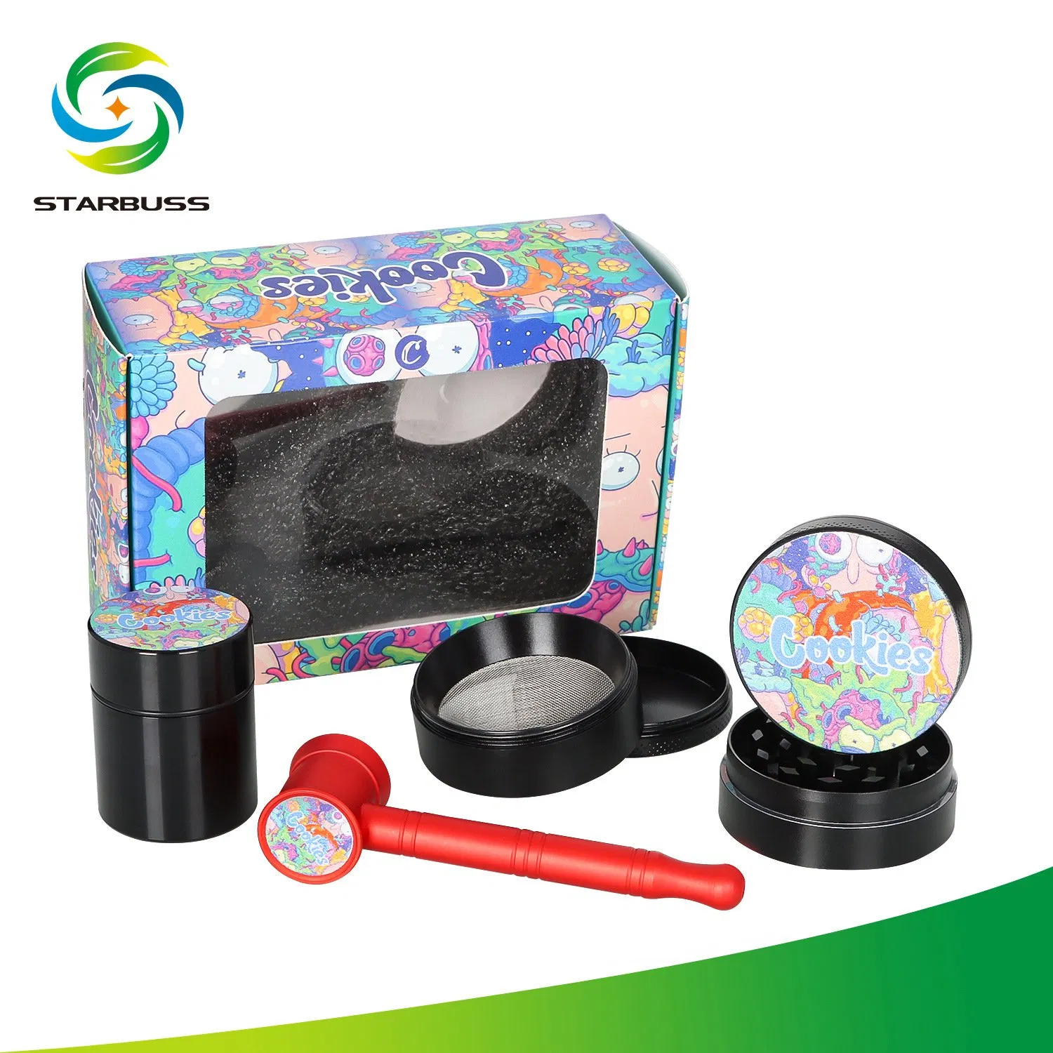 The 8-in-1 Gorilla Smoking Set Contains Pipe + Paper Roll + Tobacco Cartridge Set