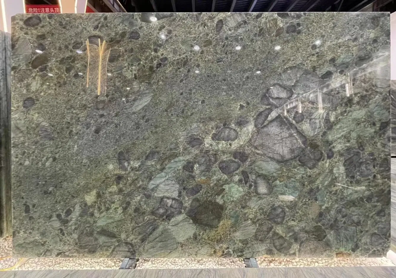 Green Natural Marble China Nice Pattern Circle