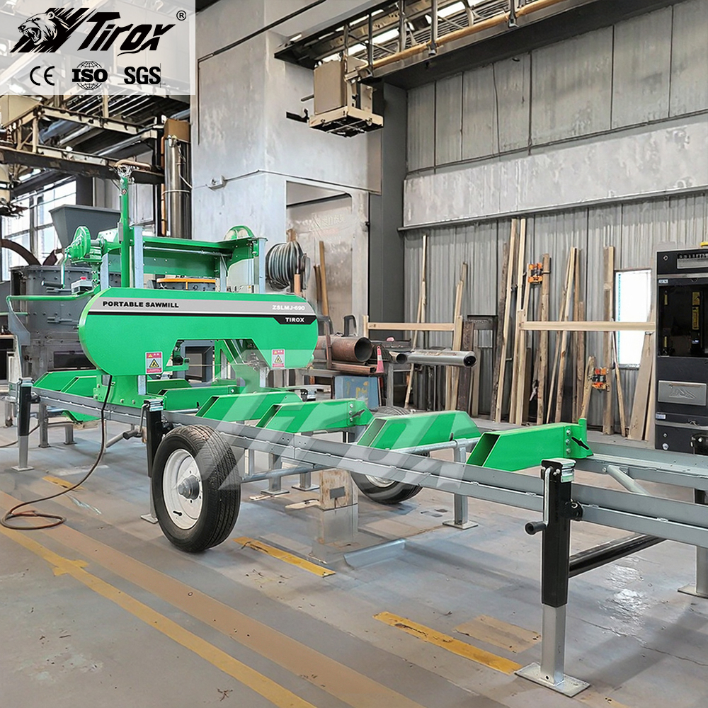 Ленточная пилорама дизельная для бревен