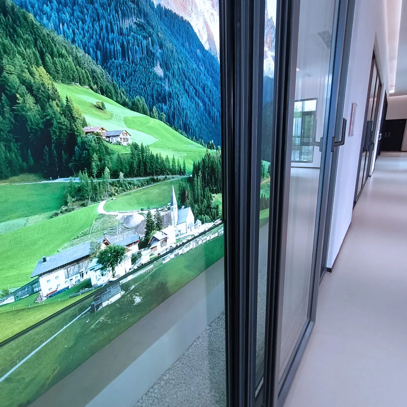 Dual-Mode Operation Horizontal Sliding Top-Tilt Inward Double Insulating Glass Door with Screen and Railing