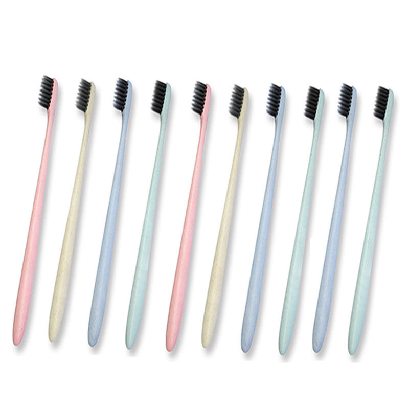 Disposable Wheat Straw Toothbrush with Hotel Amenities for Guest Room