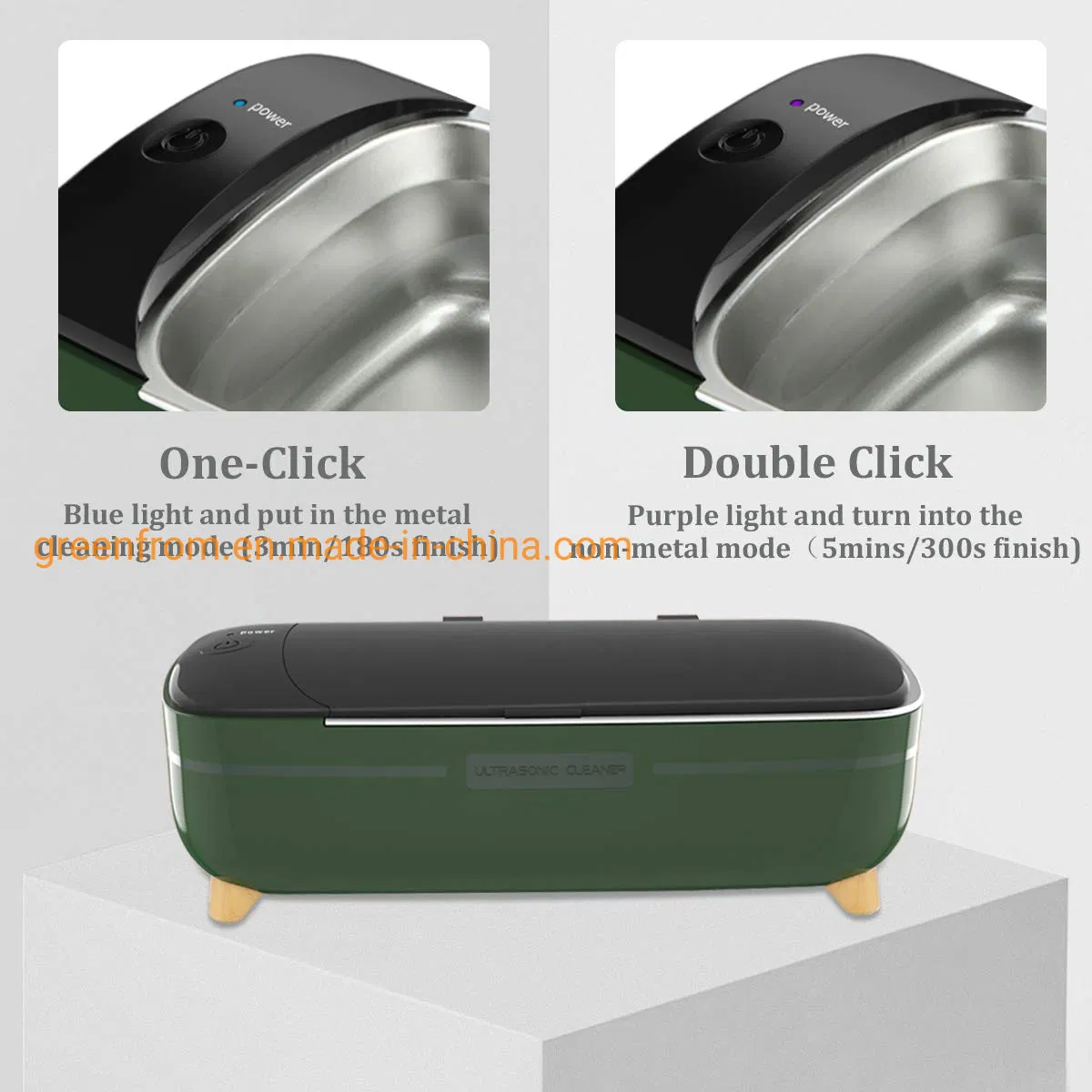 New Design Mini Cleaning Machine Fashion Portable House Hold Use Ultrasonic Cleaner for Jewelry Eyeglasses Watch Shaver