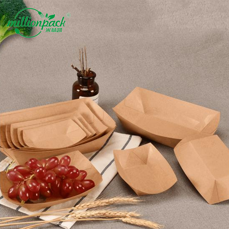 Food Grade Paper Boat Tray for BBQ & Catering Safe Reliable Eco Friendly