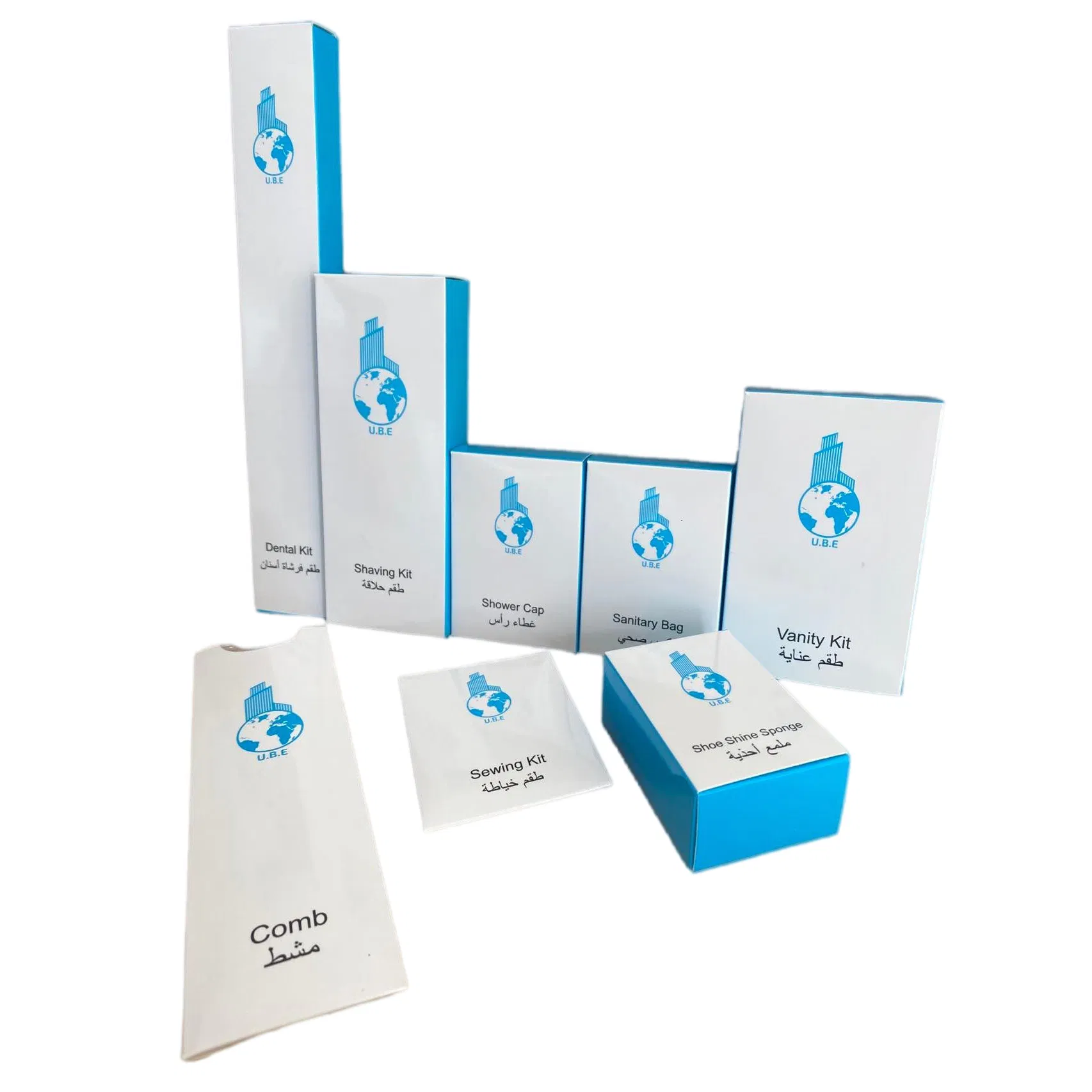 Hotel Amenities for Hotel Room with Paper Box Package