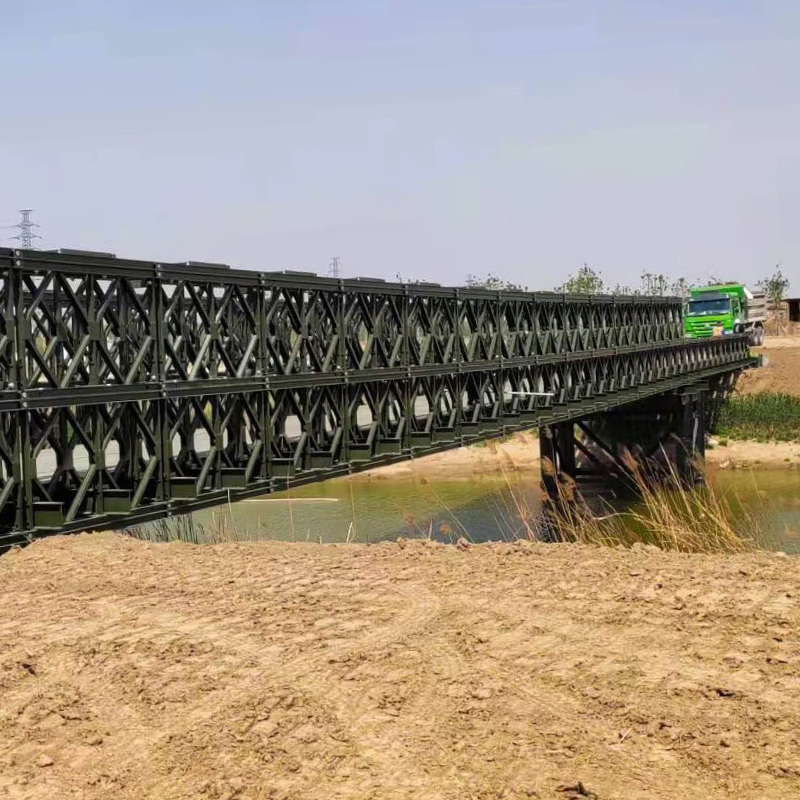 Durable Prefabricated Bailey Steel Bridge for Temporary Components