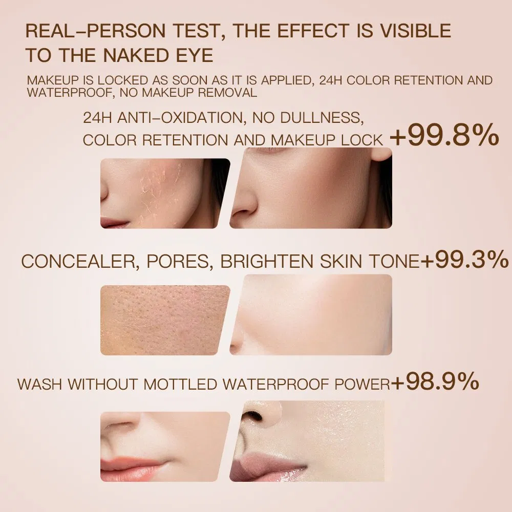 Customized All Skin Types Foundation for 24-Hour Brightening and Moisturizing
