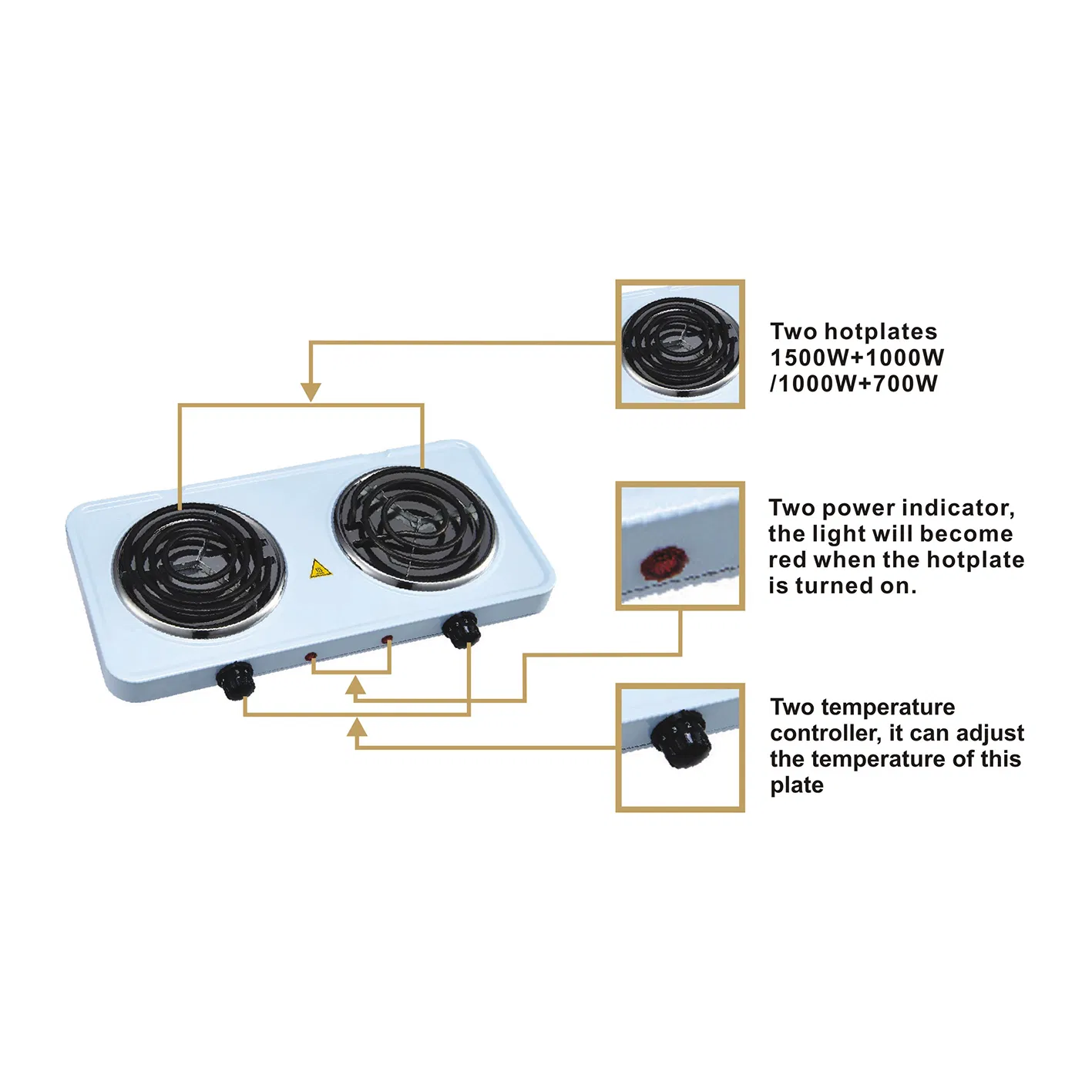 2500W Hot Sale Electric Cook Stove for Kitchen