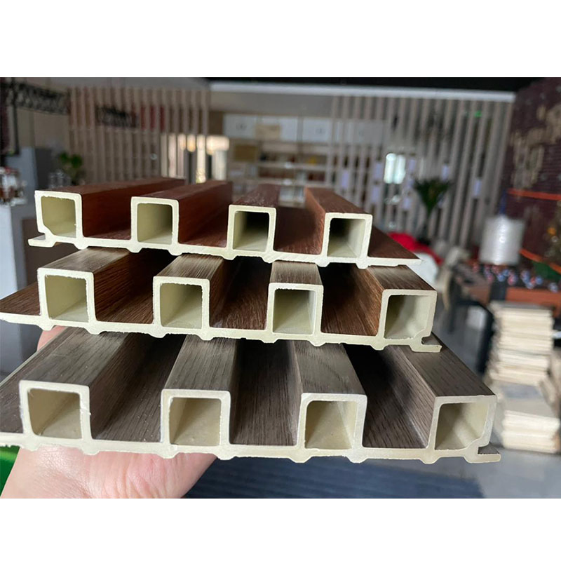Hot Sale WPC Fluted Wall Paneling 3D Effect Wall Slat for Decoration