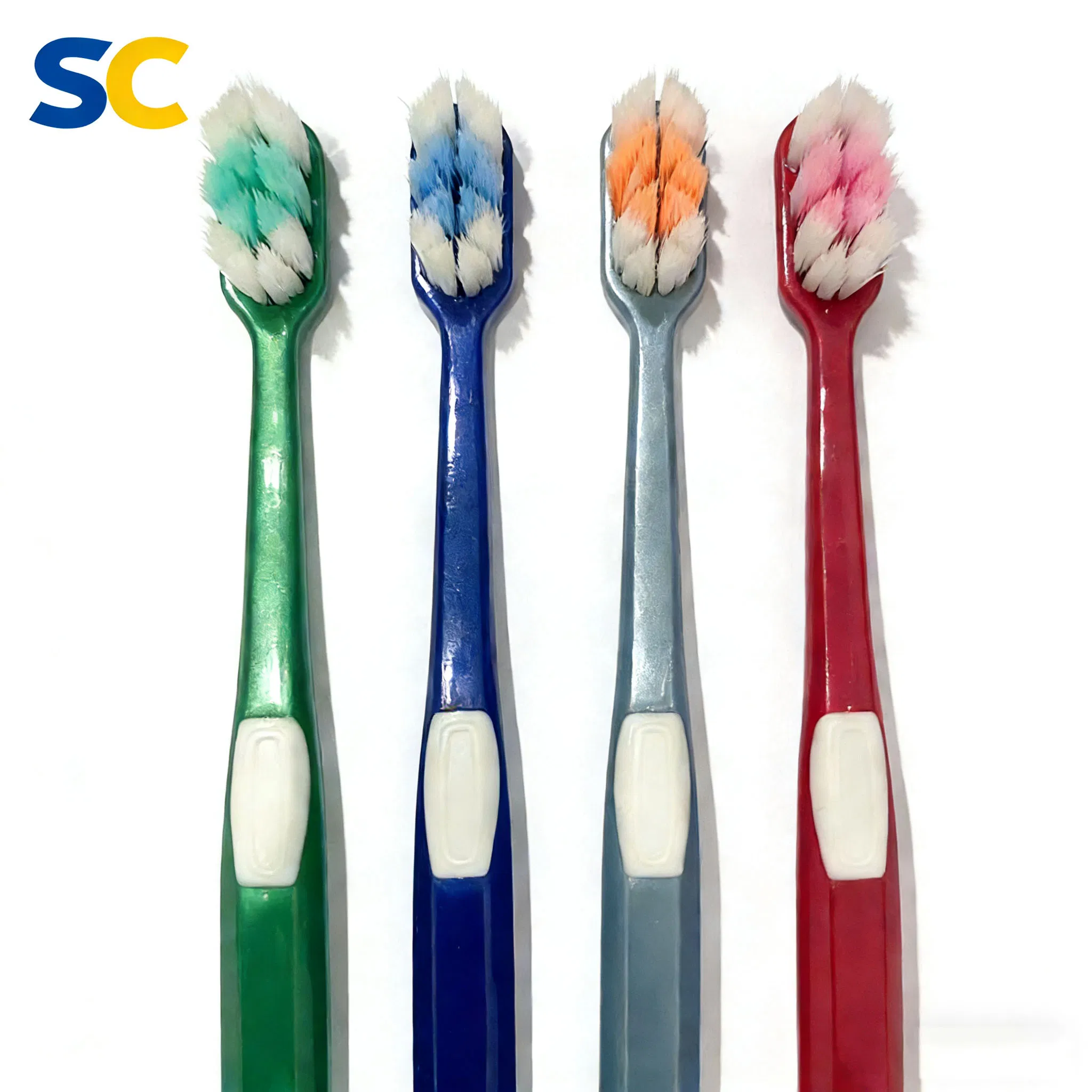 Wholesale Plastic Adult Toothbrush Medium Bristles Clean Teeth Dust-Proof Cover