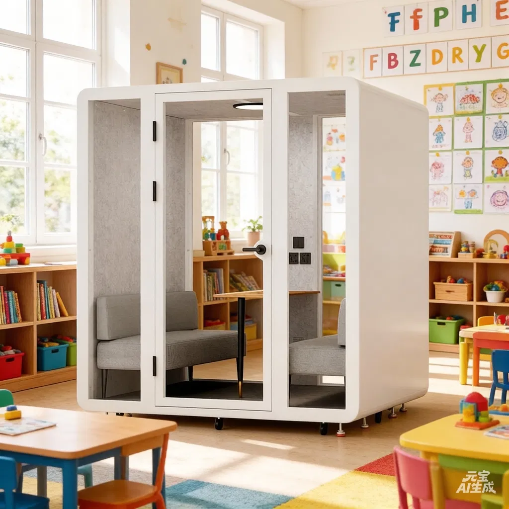 Soundproof Booth K218 Commercial OEM Customizable Four Person Modern Office Sleep Phone Booth for Home School Pod
