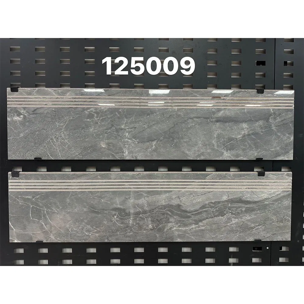 Glossy Glazed Indoor Marble Porcelain Step Tile for Stair