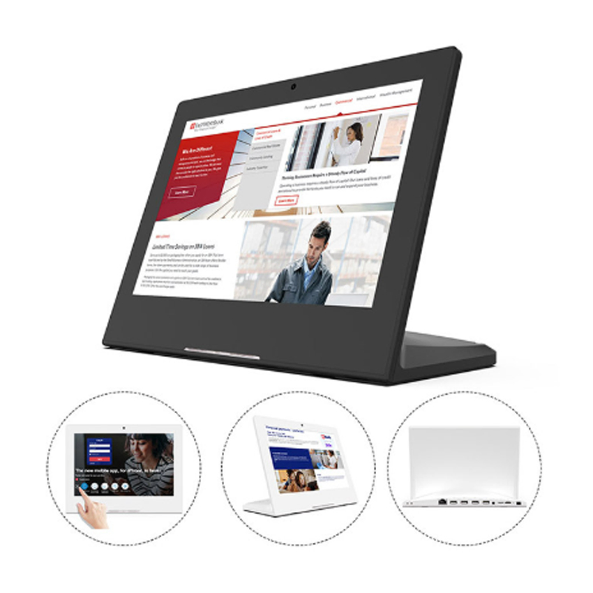 10-дюймовый L-образный Android-планшет с PoE и NFC