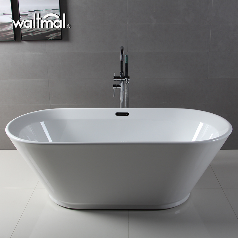 Портативная овальная акриловая ванна