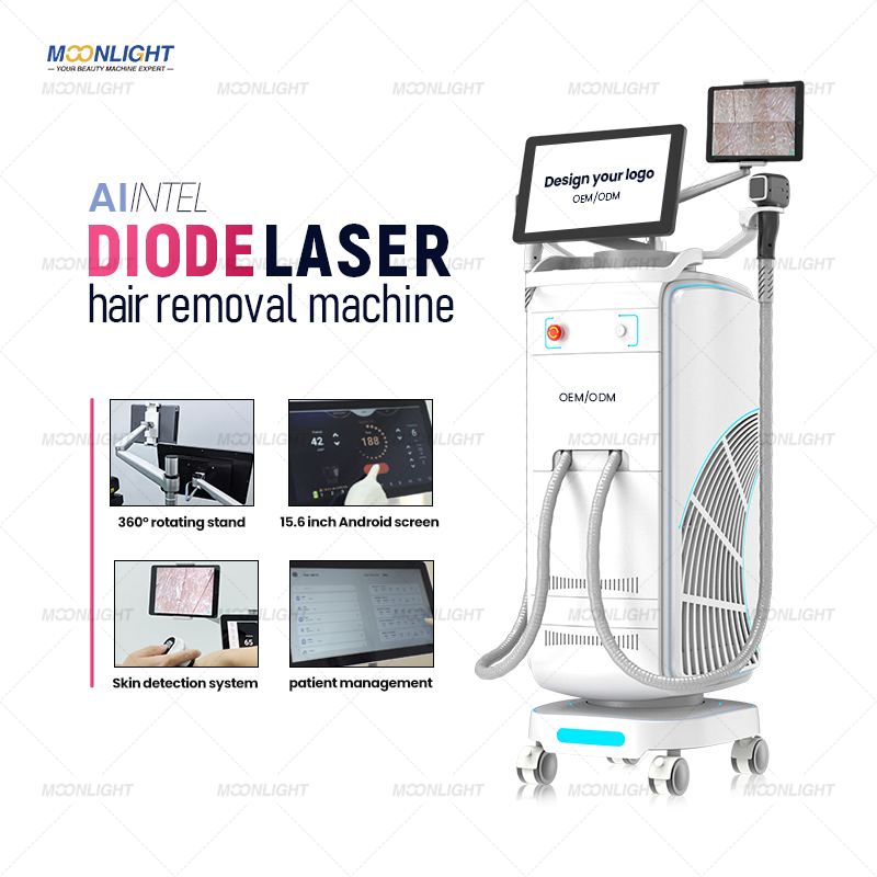 New Design TUV FDA Medical CE Approved Ice Speed 755 808 940 1064nm Diode Laser Hair Removal Ice Cooling Strong Cooling Painless Diode Laser