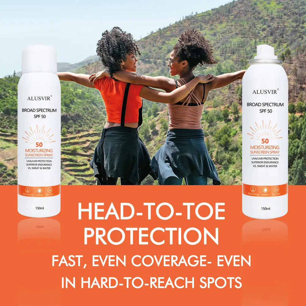 Organic Sunblock Waterproof Moisturizing Whitening SPF 50 Sunscreen Mist Spray