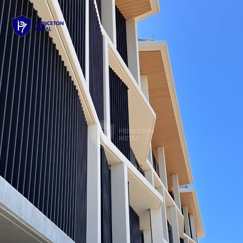 Modern Outdoor Aluminum Privacy Screen Window Privacy Building Facade for Australia