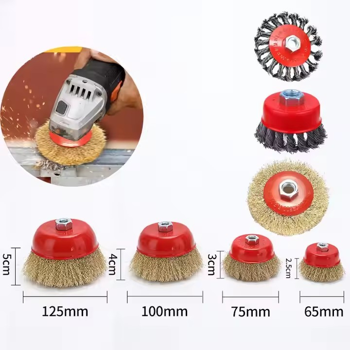 High Quality 1inch Crimped Wire Brush for Industrial Drill Use