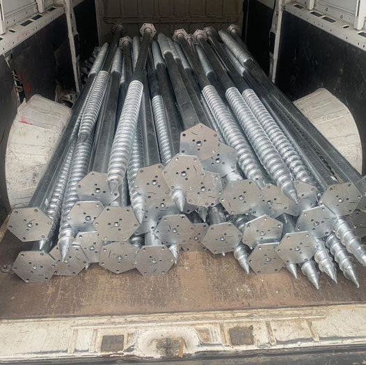 Винтовая свая 800 мм с фланцем для фундамента