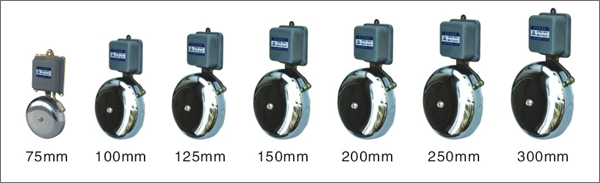 Electric Doorbell Timbre Campana Con Placa Cromada Cast Iron Diameter 200mm