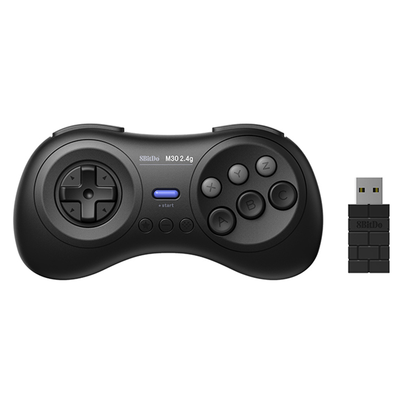8bitdo M30 2.4G Wireless Gamepad Controller with 6-Button Layout for Sega Genesis Mini / Mega Drive Mini / Switch