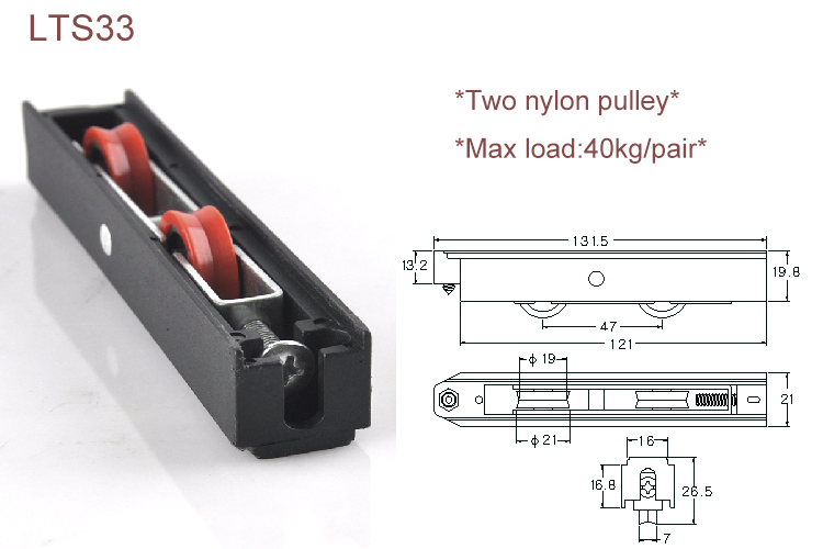 3h Inc Hot Sale in Africa Market Window Accessories Sliding Window Roller Sliding Nylone Wheel