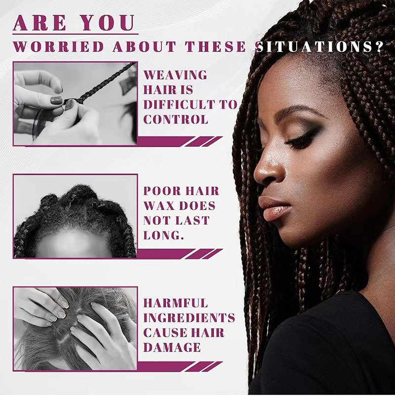 Braid Gel Hair Braid Gel Moisturizing Styling and Frizzy Dreadlocks Wax