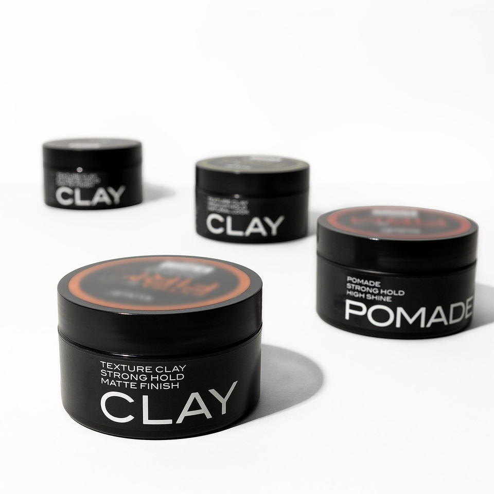 Barbershop Hair Products Private Label Pomade Hair Styling Clay Barber Haire Wax Strong Hold Organic Hair Pomade for Men