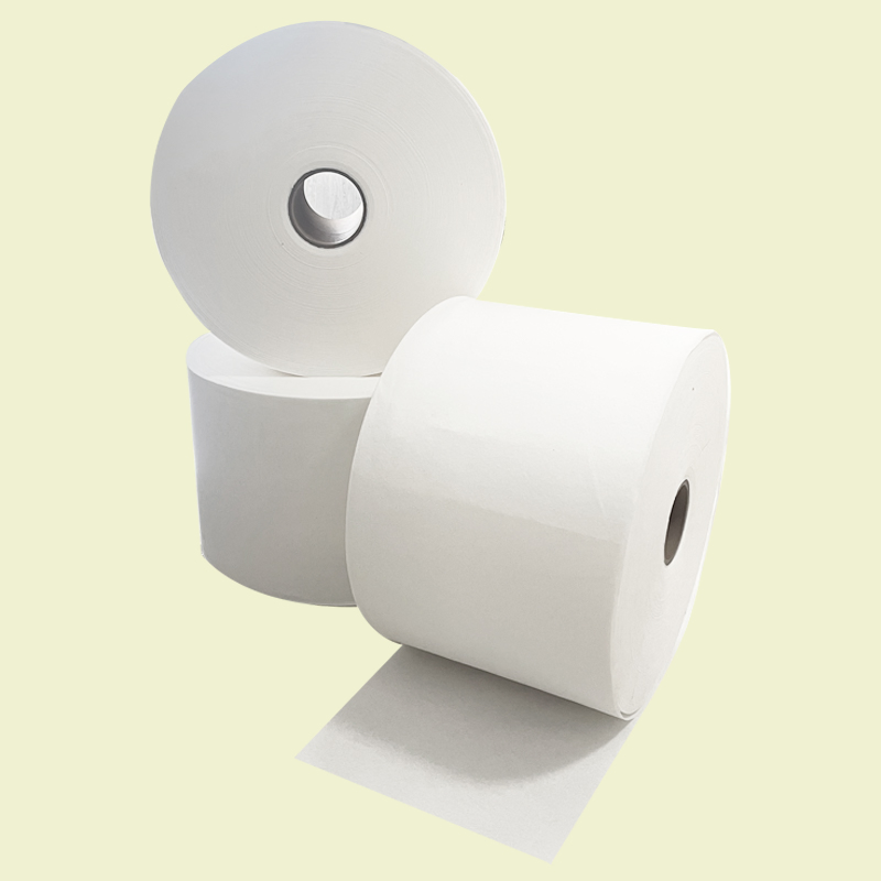 White Airlaid Paper Jumbo Roll Raw Paper Absorbent for Napkin or Serviette
