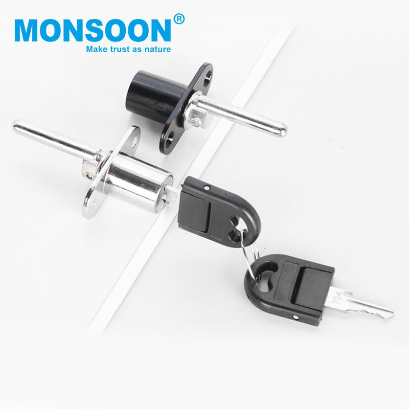 Furniture Hardware Concealed Iron Drawer Lock Cylinder Glass Door Sliding Cam Locks Hidden Glass Showcase Cabinet Door Lock