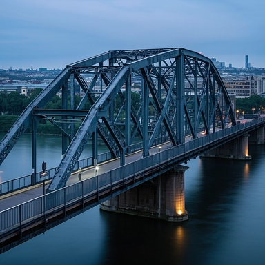 Guoshun Bundle Container House Prefabricated Pedestrian Steel Bridge for Footbridge Highway